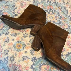 Franco Sarto gently worn suede boots.